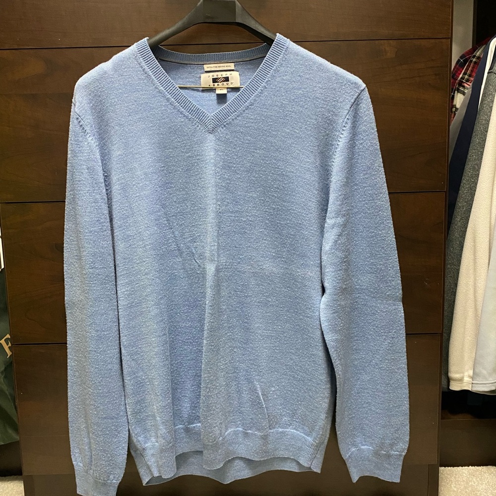 Mens blue v neck sweater